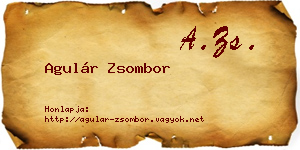 Agulár Zsombor névjegykártya