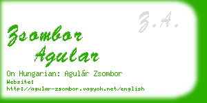 zsombor agular business card