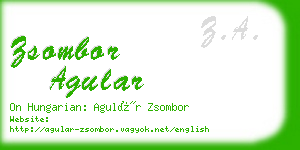 zsombor agular business card